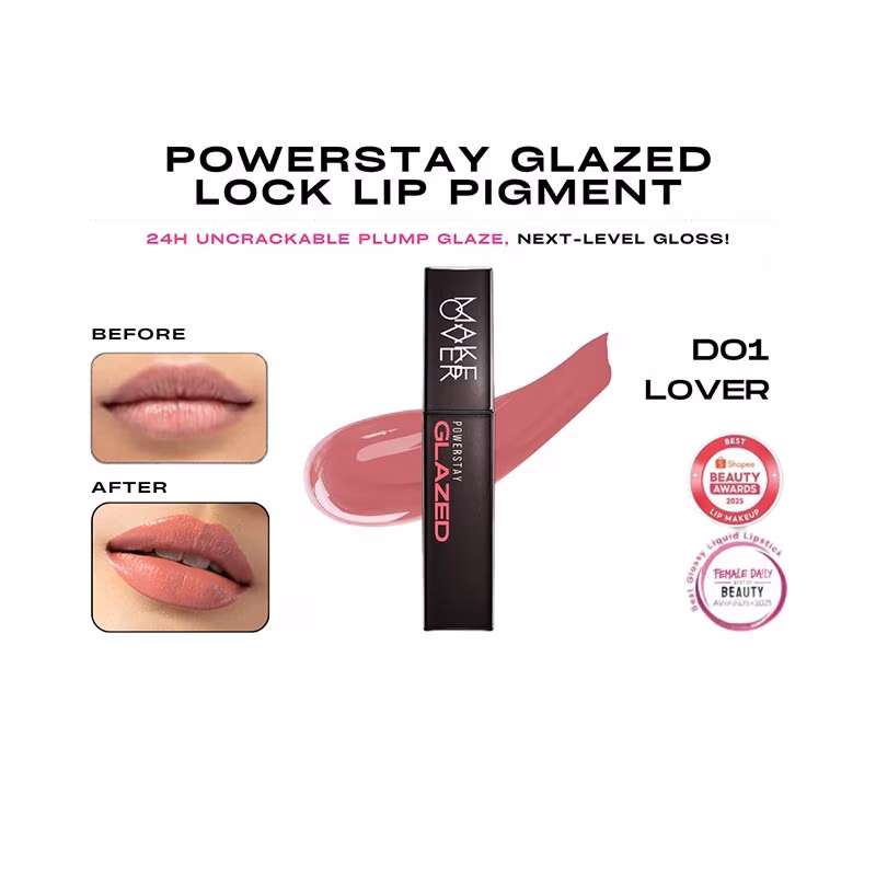 Make Over PowerStay Glazed Lock Lip Pigment D01