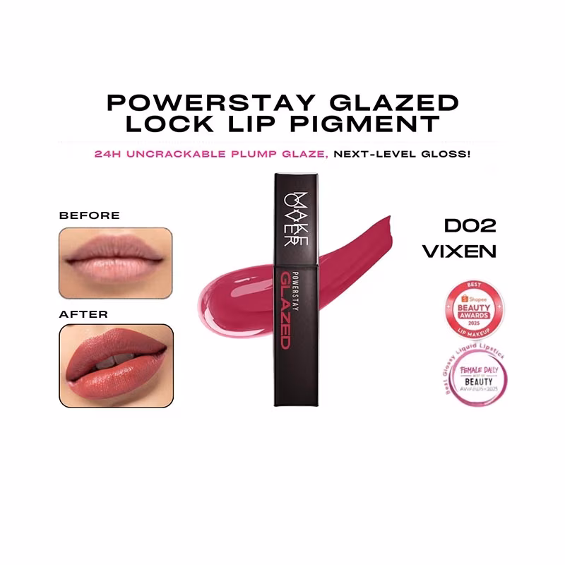 Make Over PowerStay Glazed Lock Lip Pigment D02
