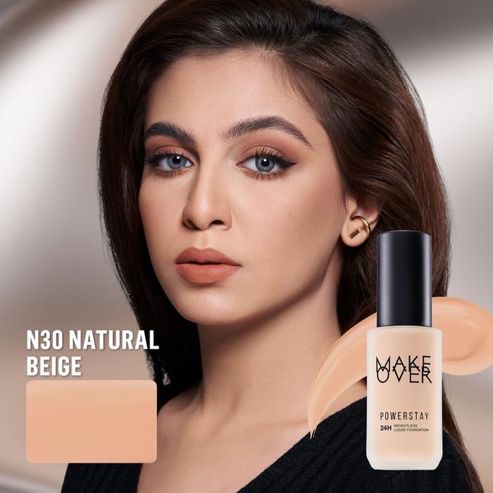 Make Over Powerstay 24H Weightless Liquid Foundation N30 Natural Beige 40 Ml