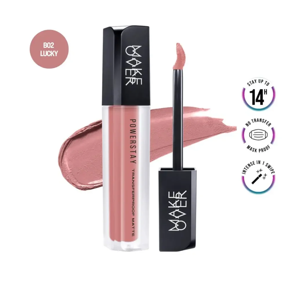 Make Over Powerstay Transferproof Matte Lip Cream B02 Lucky 7 G