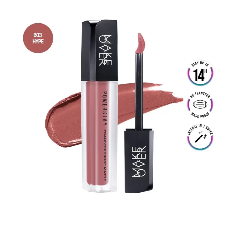 Make Over Powerstay Transferproof Matte Lip Cream B03 Hype 7 G