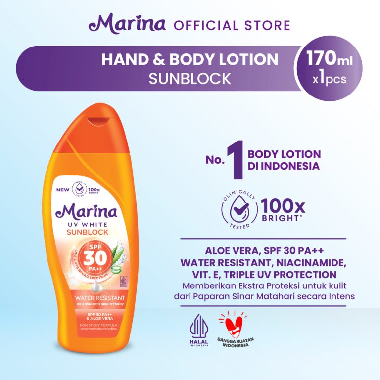 Marina UV White Sunblock SPF 30 170ml