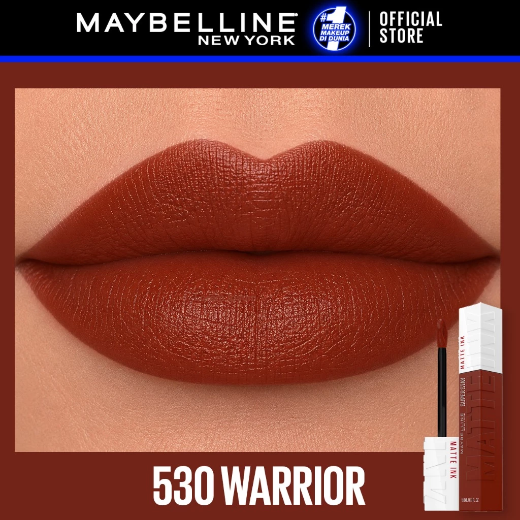 Maybellime Superstay Matte Ink Liquid Matte Lipstik 530 Warrior