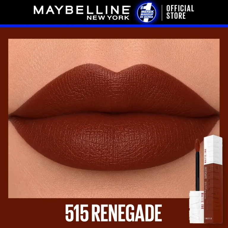 Maybelline Superstay Matte Ink Liquid Matte Lipstik 515 Renegade