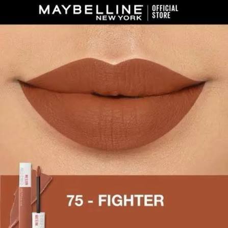 Maybelline Superstay Matte Ink Liquid Matte Lipstik 75 Fighter