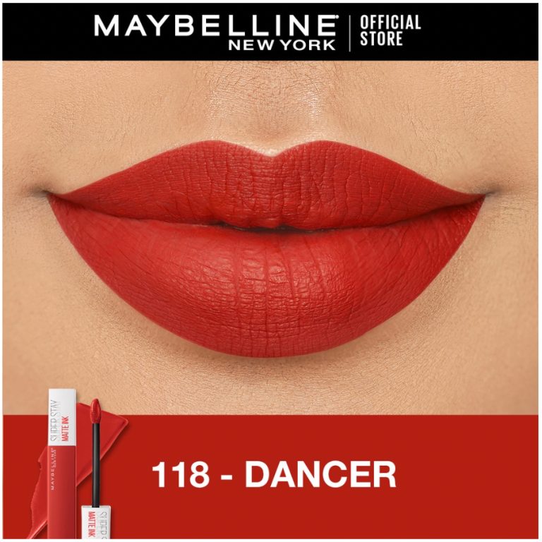 Maybelline Superstay Matte Ink Liquid Matte Lipstik 118 Dancer