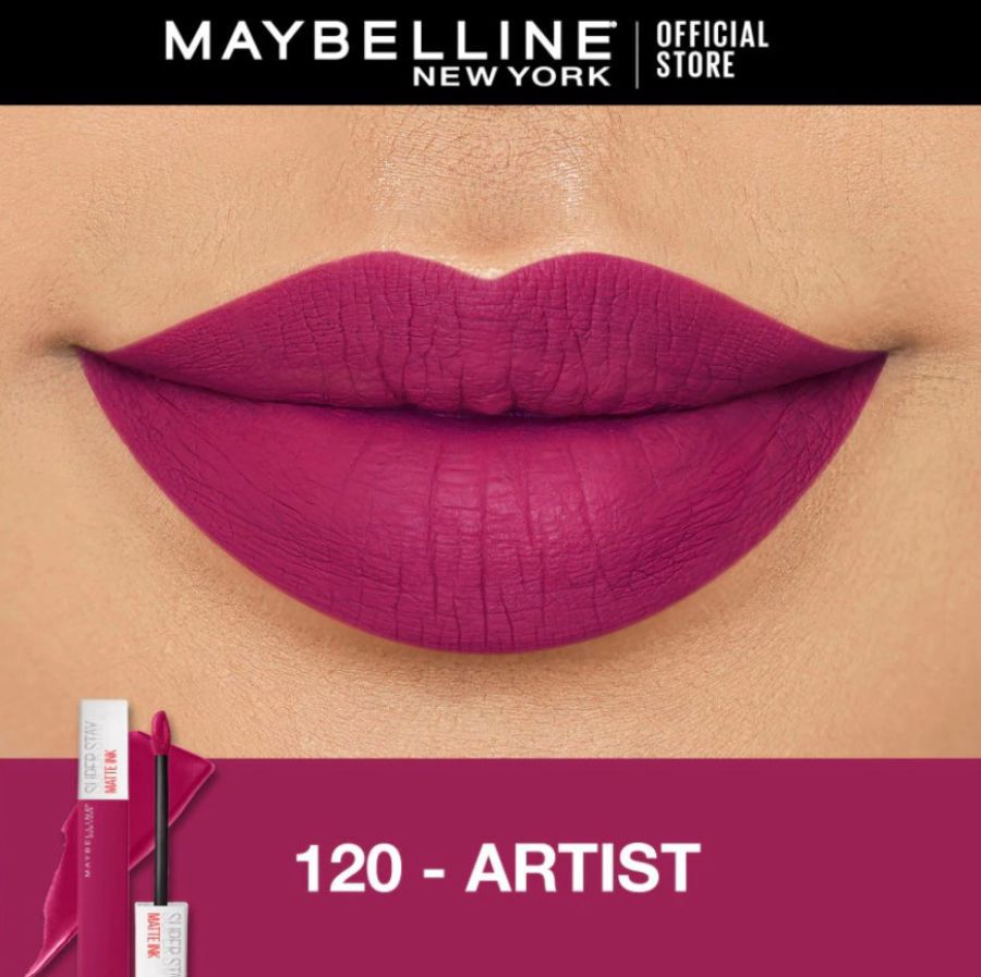 Maybelline Superstay Matte Ink Liquid Matte Lipstik 120 Artist