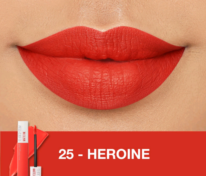 Maybelline Superstay Matte Ink Liquid Matte Lipstik 25 Heroine