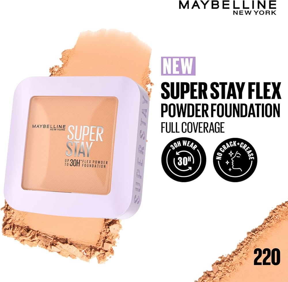 Maybelline Superstay 30H Flex Powder Foundation 220