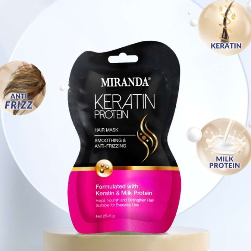 Miranda Keratin Protein Hair Mask Smoothing&Anti-Frizzing 25+5g