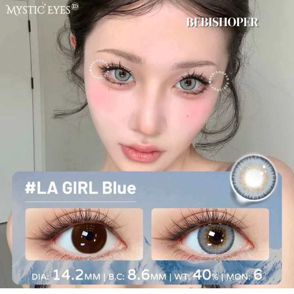 Mystic Eyes Biru Cherry Party La Girl Blue Zz1