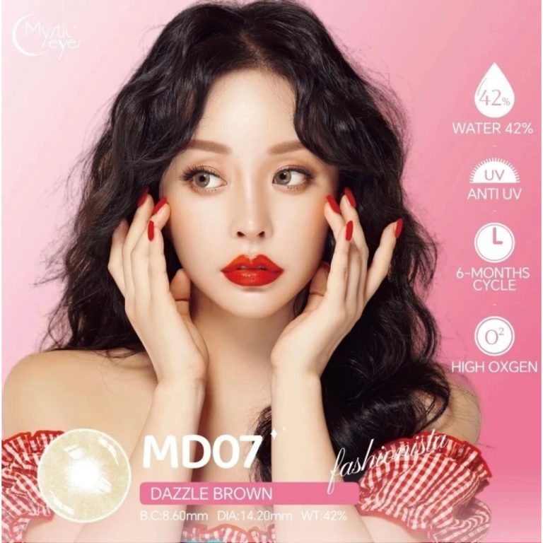 Mystic Eyes Premium Soft Contact Lens Glamour Dazzle Brown