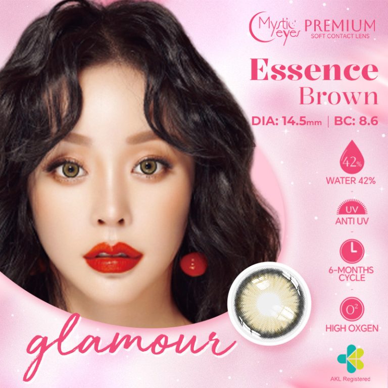 Mystic Eyes Premium Soft Contact Lens Glamour Essence Brown
