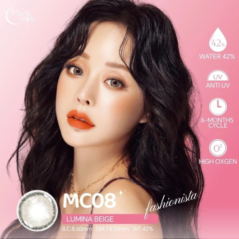 Mystic Eyes Premium Soft Contact Lens Glamour Lumina Beige