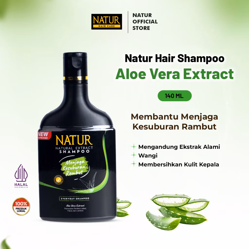 Natur Shampoo Aloe Vera Extract 140Ml