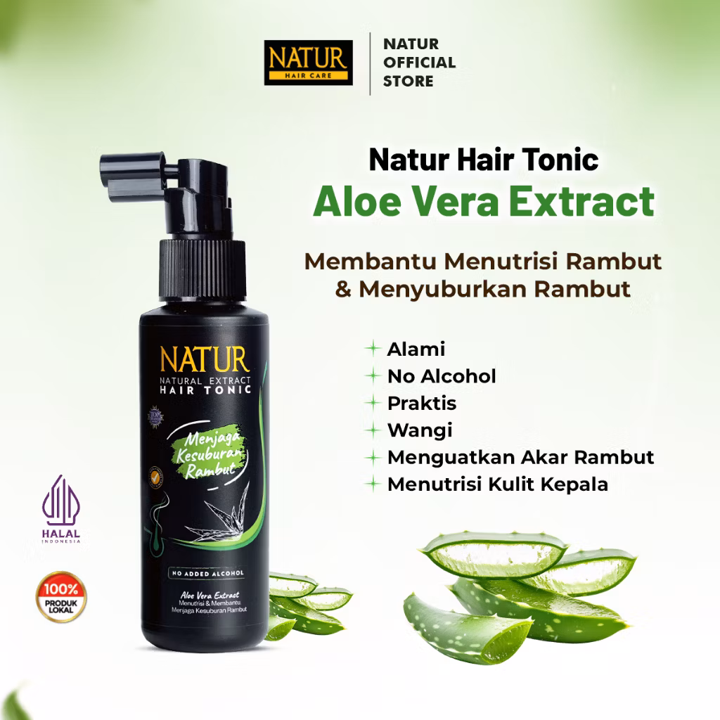 Natur Hair Tonic Aloe Vera Extract 90ml