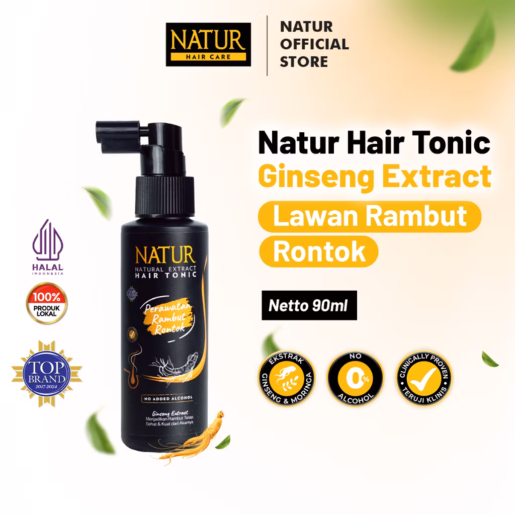 Natur Hair Tonic Ginseng Extract 90ml