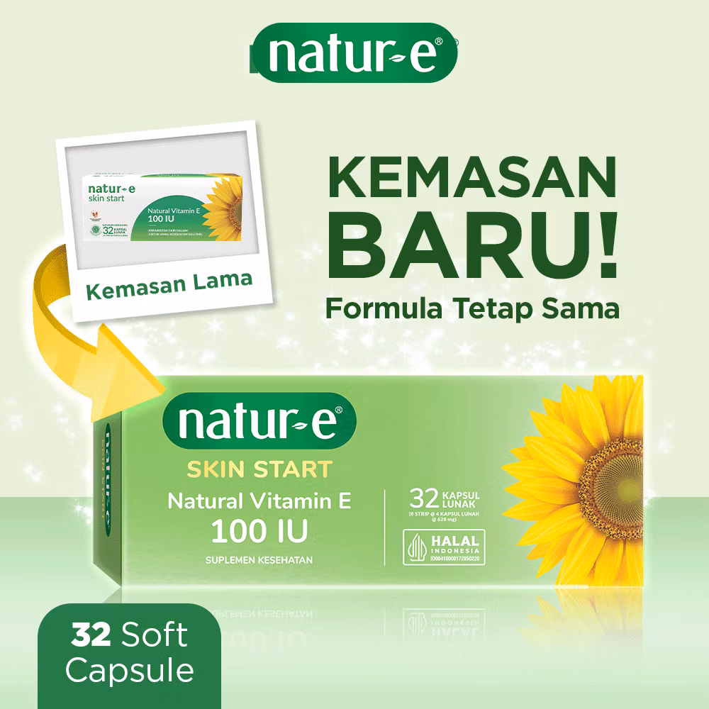 Natur-e Skin Tart Natural Vitamin E 100 IU Soft Capsule 4 Strip