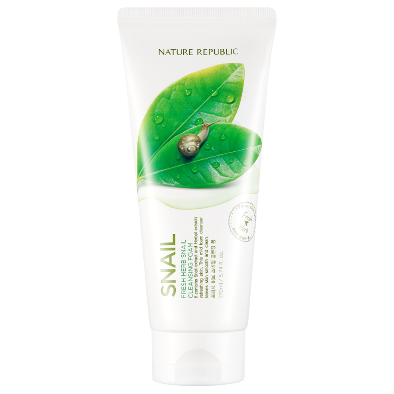 Nature Republic Fresh Herb Snail Cleansing Foam Snail 170ml
