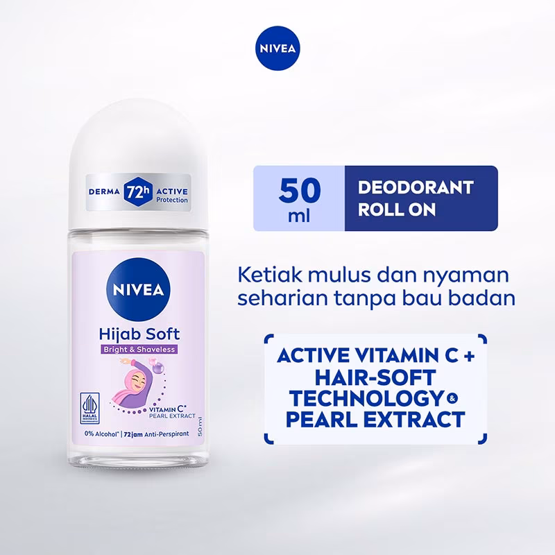 NIVEA Brightening Hijab Soft Deodorant Roll On 50ml