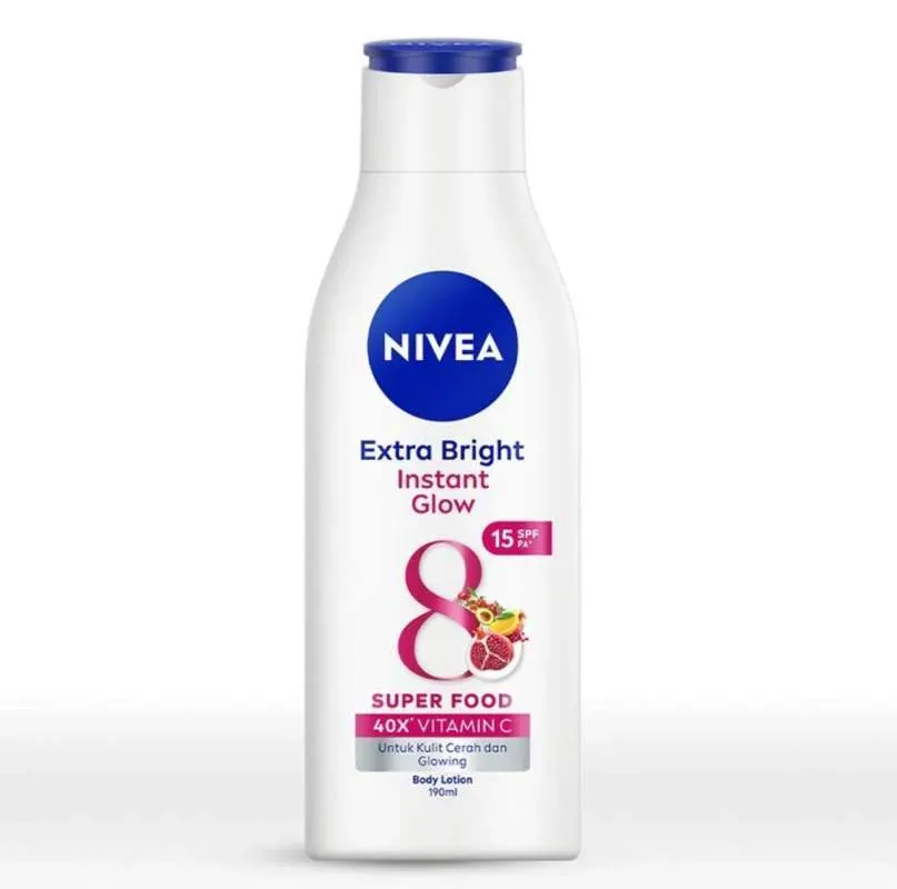 NIVEA Extra Bright Instant Glow SPF15 Body Lotion 190ml