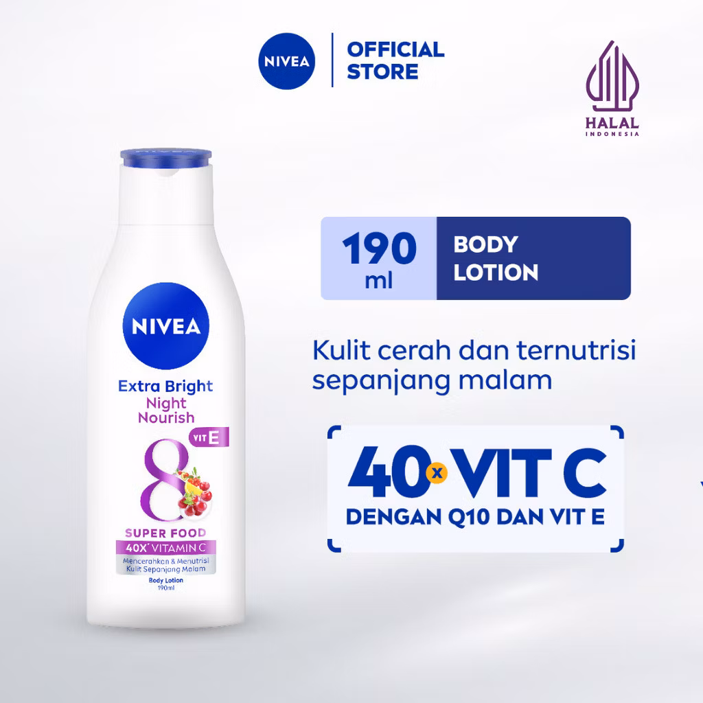 Nivea Extra White Night Nourish Body Lotion 200Ml