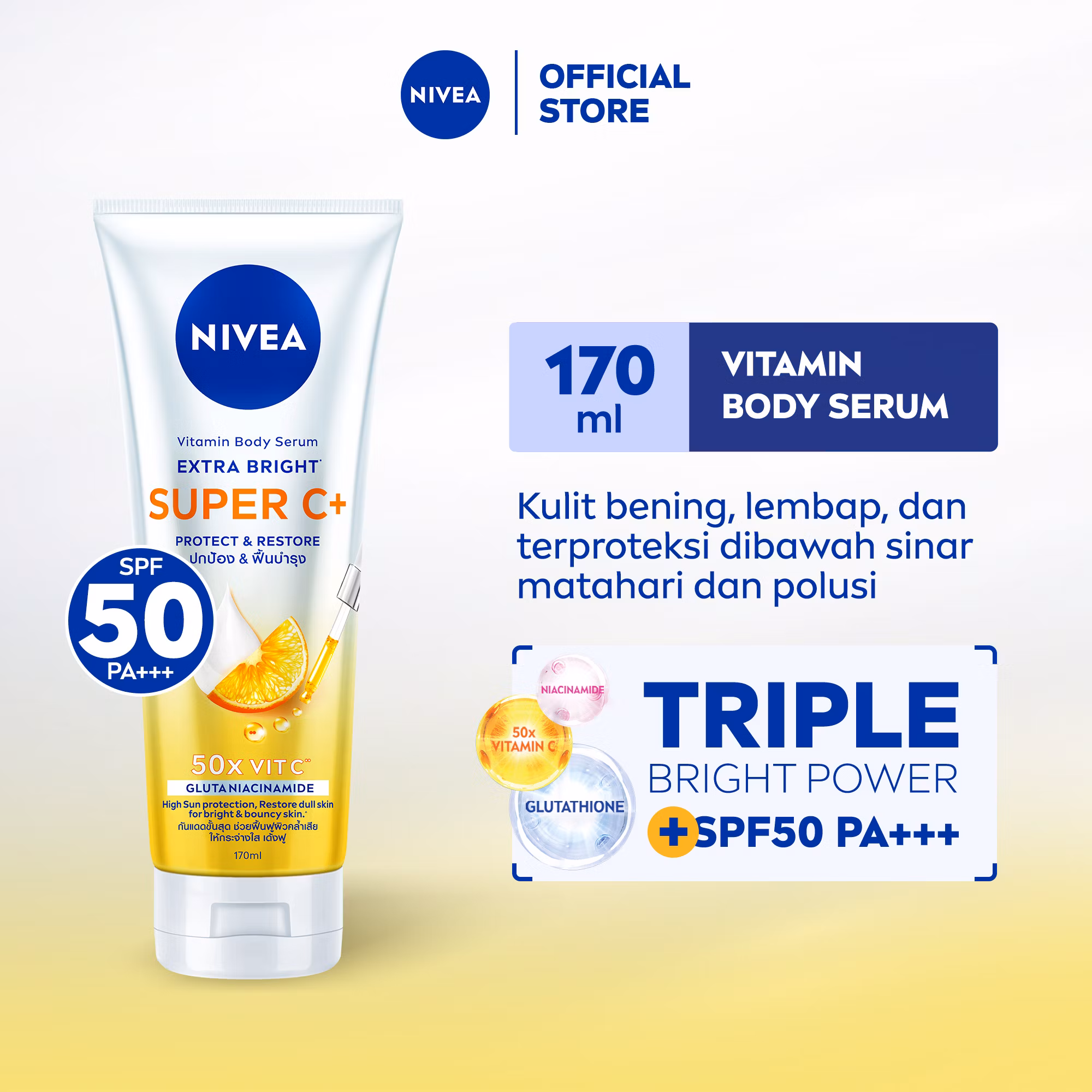 Nivea Super C+ Vitamin Body Serum 170ml
