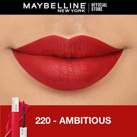 Maybelline Superstay Matte Ink Liquid Matte Lipstick 220 Ambitious`