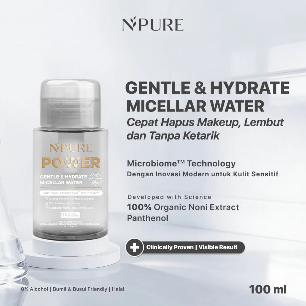 Npure Power Clear Gentle & Hydrate Micellar Water 100ml