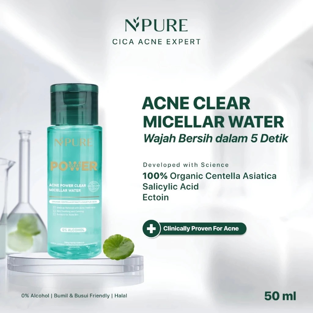Npure Acne Power Clear Micellar Water 50ml