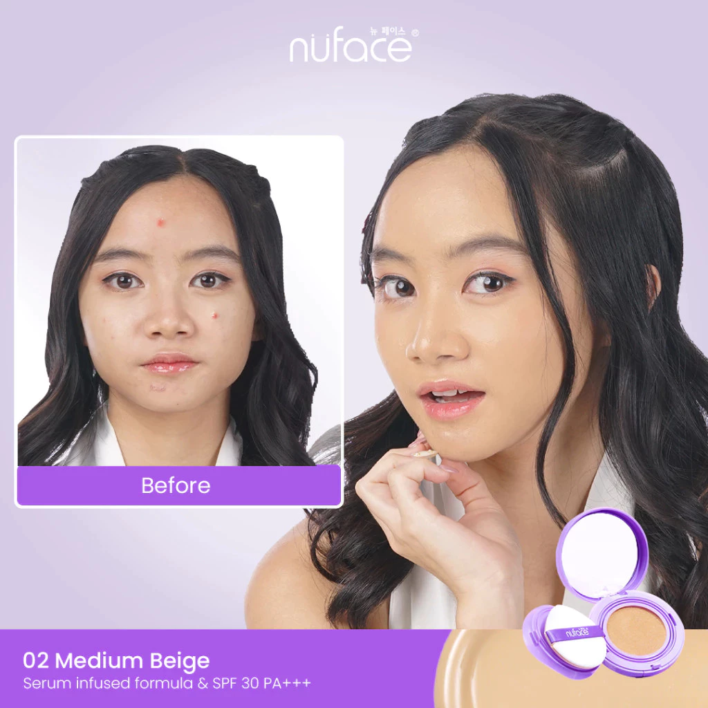 Nuface Flawless Serum Cushion 02 Medium Beige