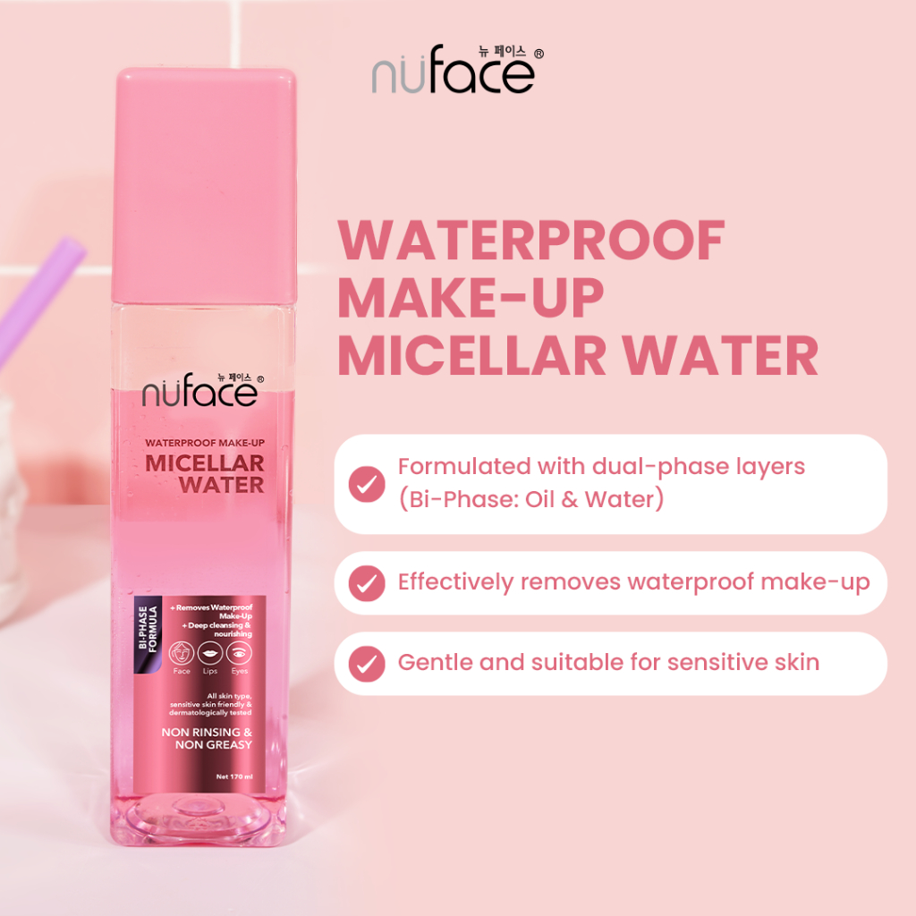 Nuface Waterproof Micellar Water 160ml
