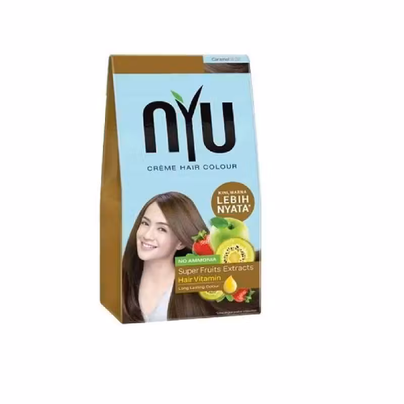 Nyu Creme Hair Color No Amonia Caramel 11.02