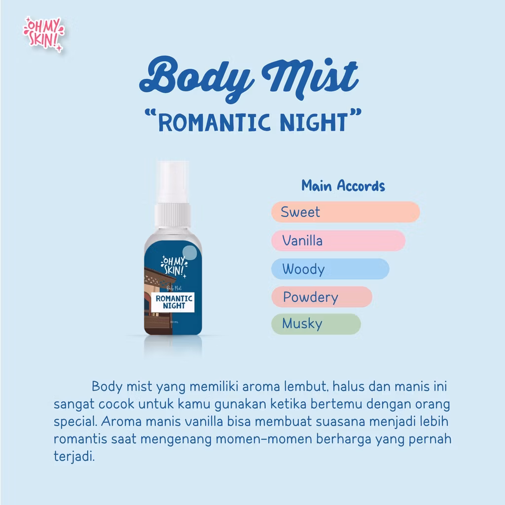 Oh My Skin Body Mist Romantic Night 30ml