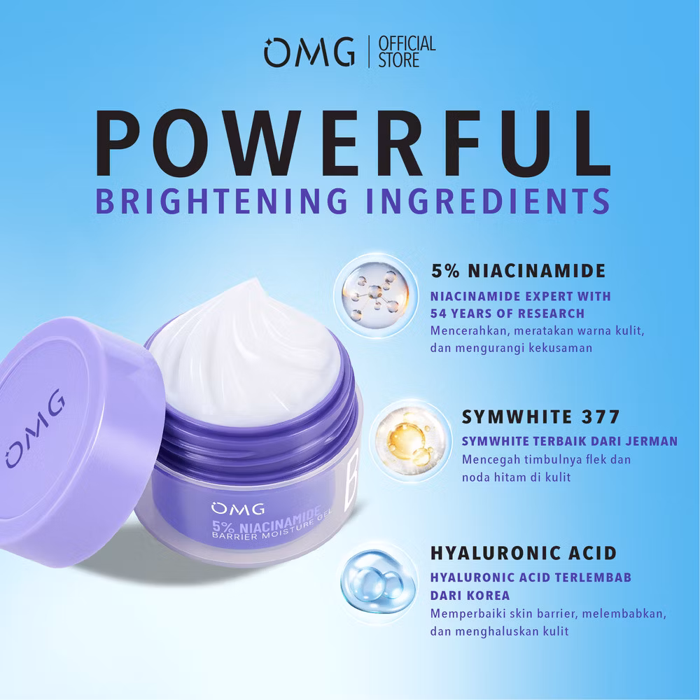 OMG 5% Niacinamide Bright Barrier Moisture Gel 45gr
