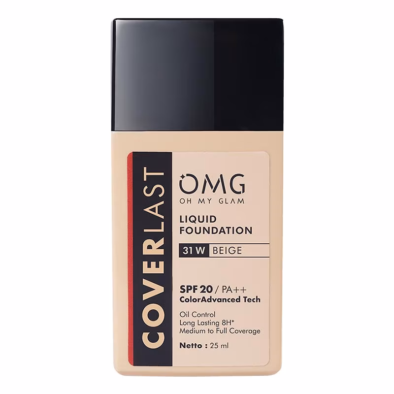 OMG Oh My Glam Coverlast Liquid Foundation 31 W Beige