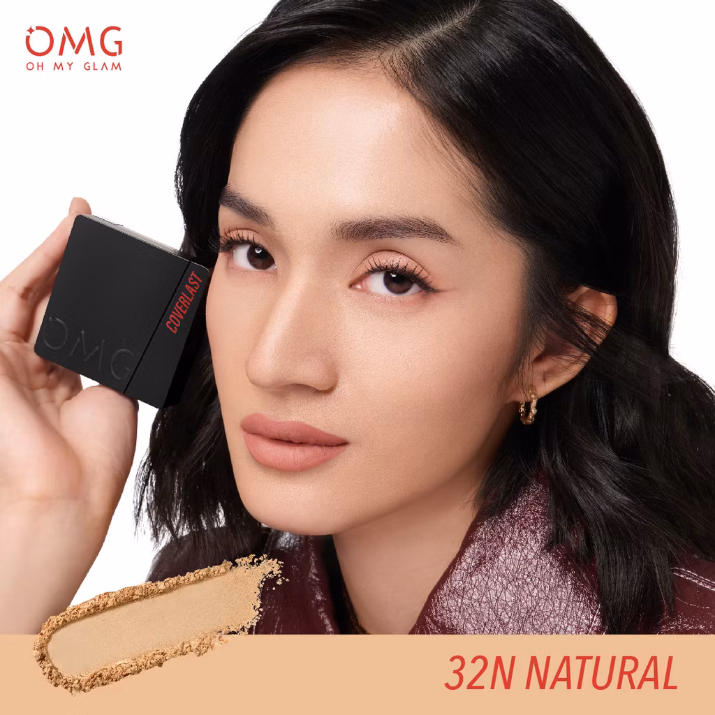 Omg Oh My Glam Coverlast Two Way Cake 32N Natural 12 G