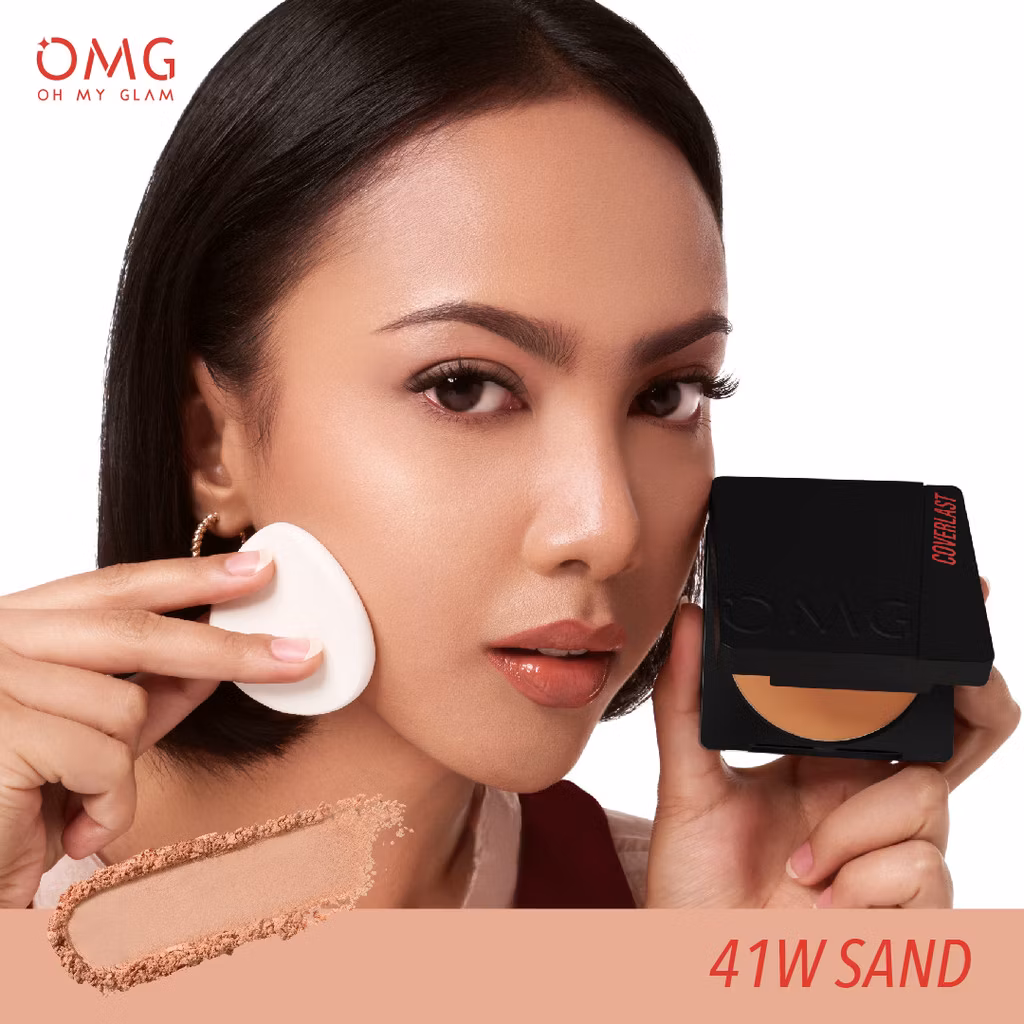 Omg Oh My Glam Coverlast Two Way Cake 41W Sand 12 G