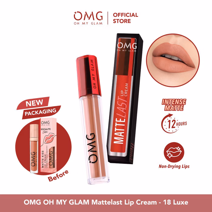 Omg Oh My Glam Matte Kiss Lip Cream 18 3.5 G