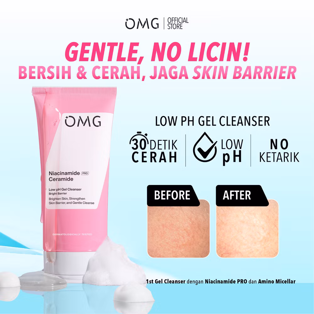 Omg Niacinamide Ceramide Low Ph Gel Cleanser Bright Barrier 70Ml