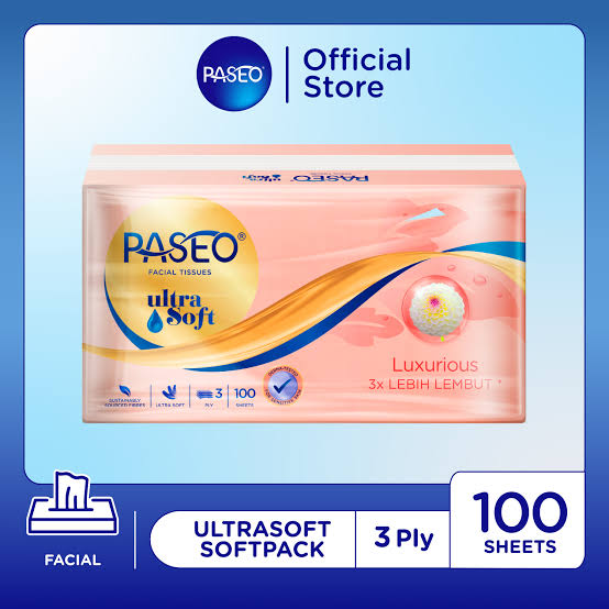 Paseo Luxurious Ultra Soft Facial Tissue 100 Sheets