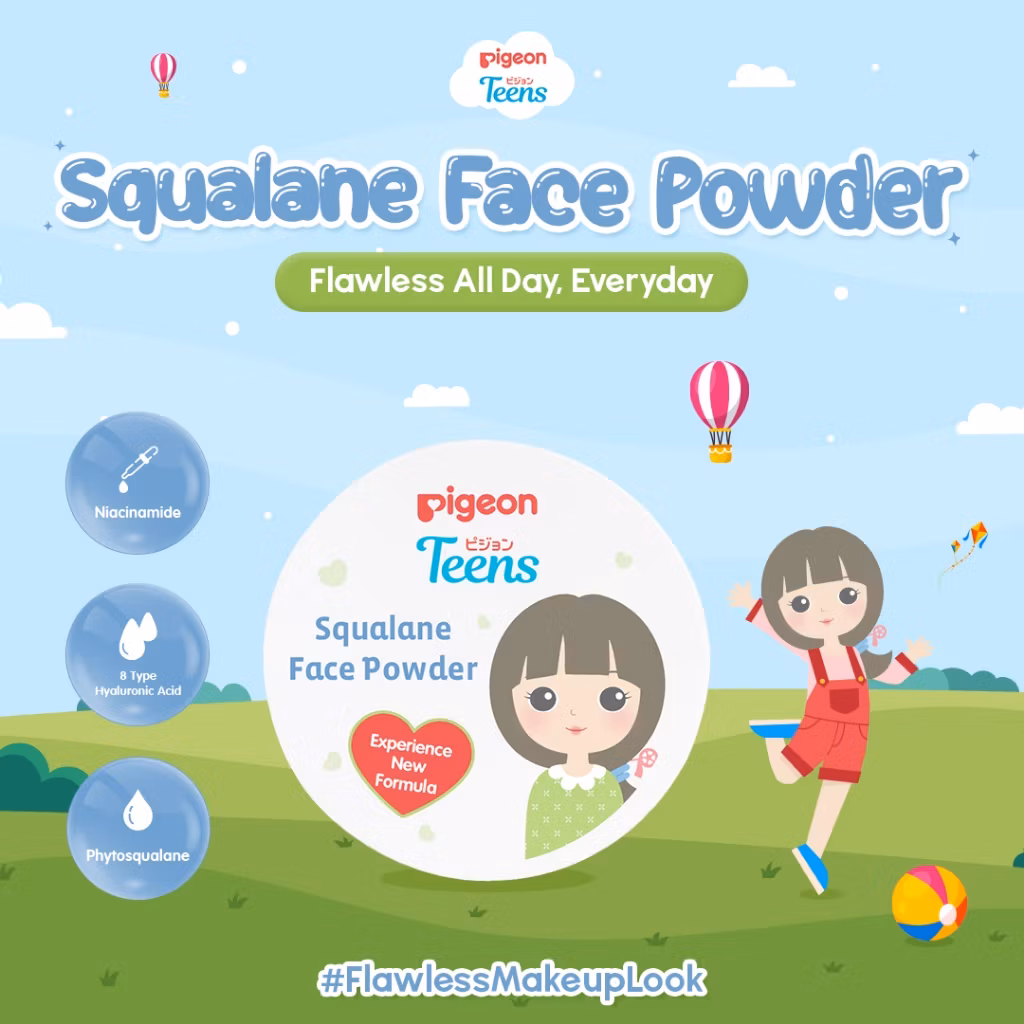 Pigeon Face Powder Squalane New