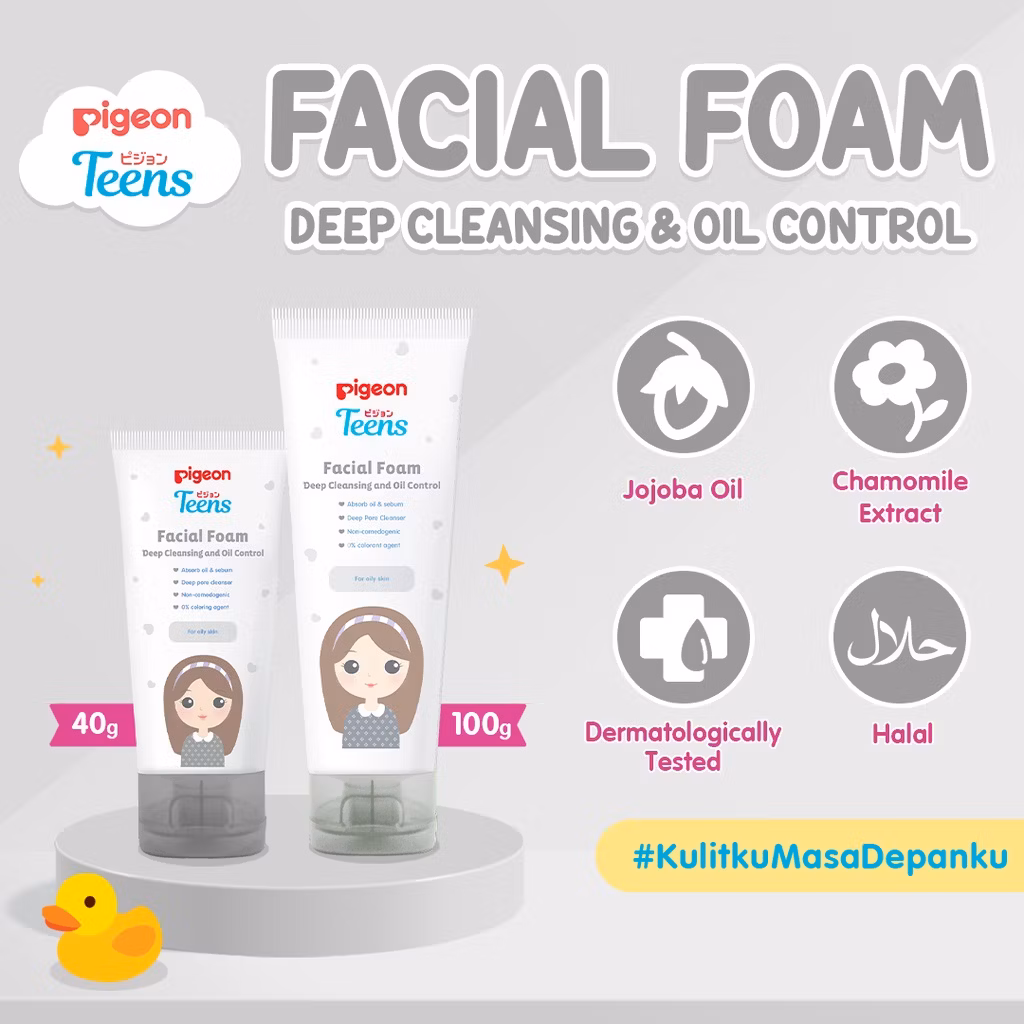 Pigeon Teens Facial Foam Deep Cleansing & Oil Control 100 G