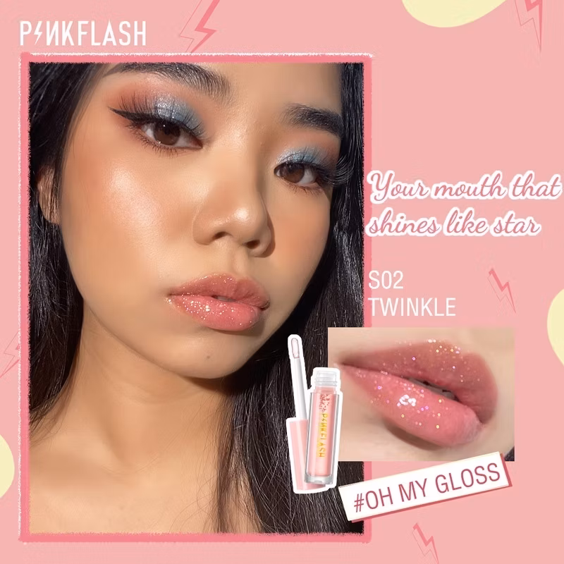 Pinkflash Lasting Glossy Lipgloss L02-S02 Twinkle