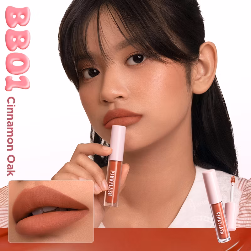 Pinkflash Lasting Matte Lip Cream L01-BB01 Brick Brown