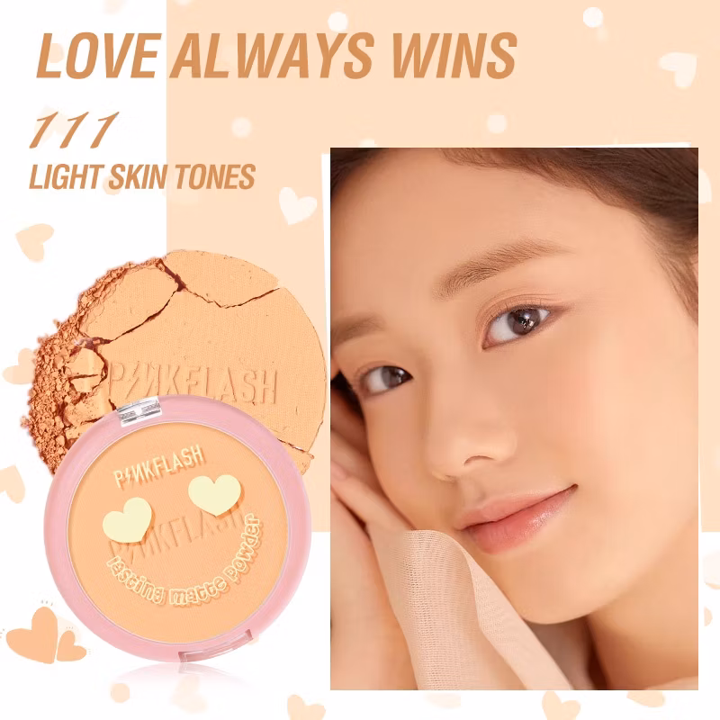 Pinkflash Lasting Matte Pressed Powder PF-F08 111