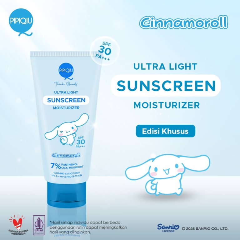 Pipiqiu Ultra Light Sunscreen Mositurizer Cinnamoroll 30ml