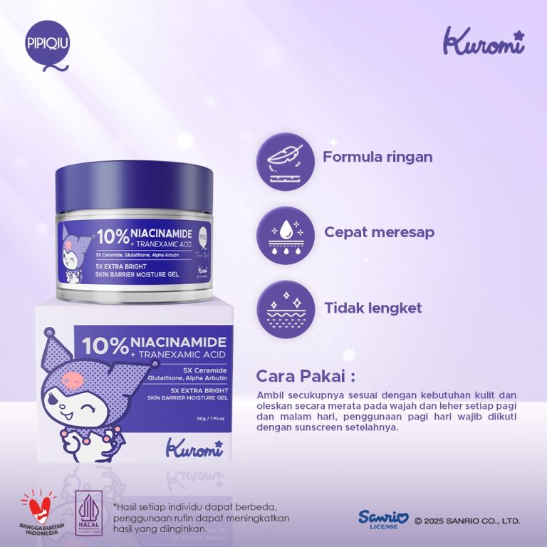 Pipiqiu 10% Niacinamide + Tranexamic Acid Skin Barrier Moisturizer Gel 30gr