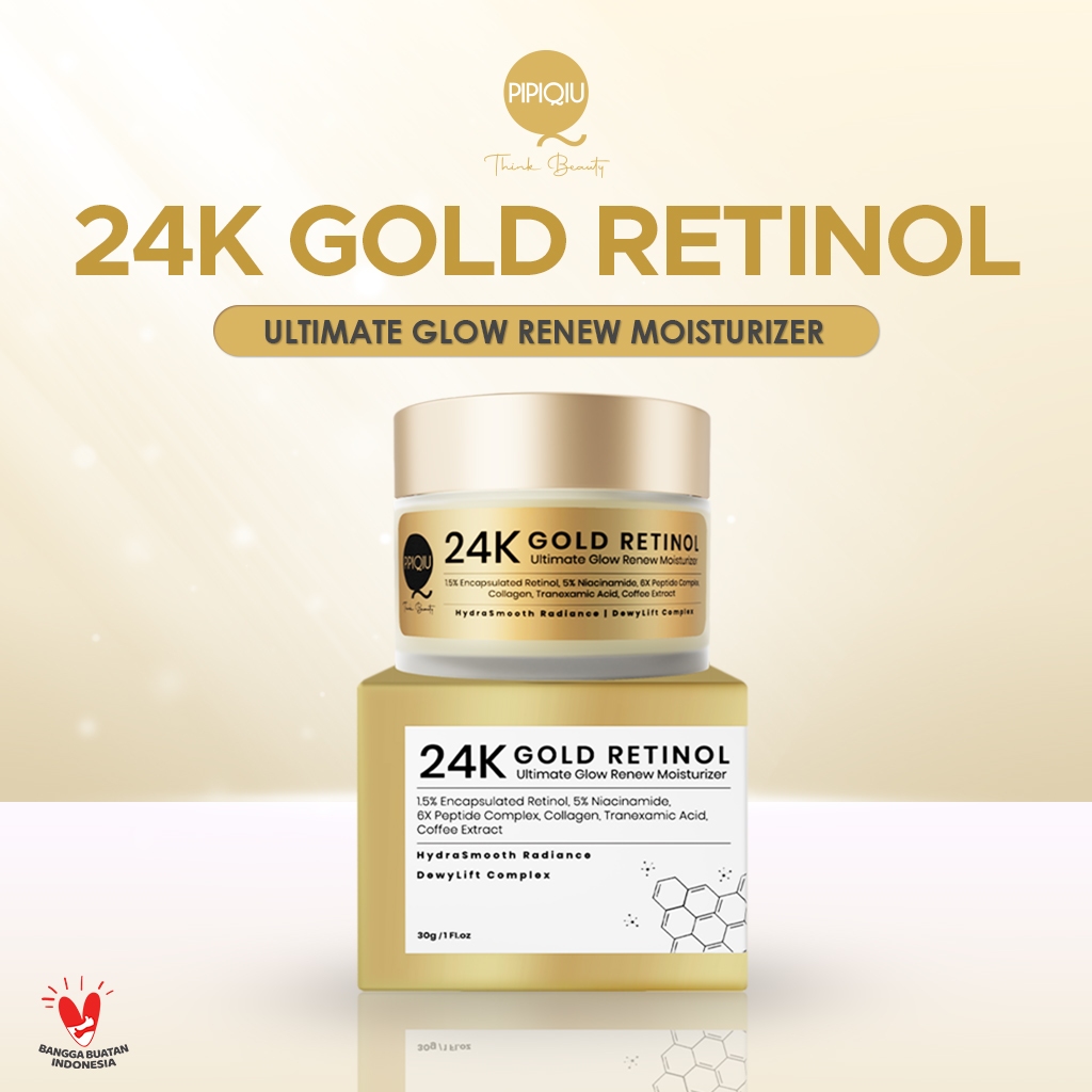 Pipiqiu 24K Gold Retinol Ultimate Glow Renew Moisturizer 30g