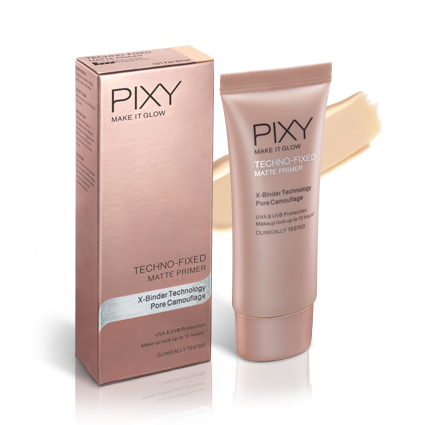 Pixy Techno-Fixed Matte Primer X-Binder Technology Pore Camouflage
